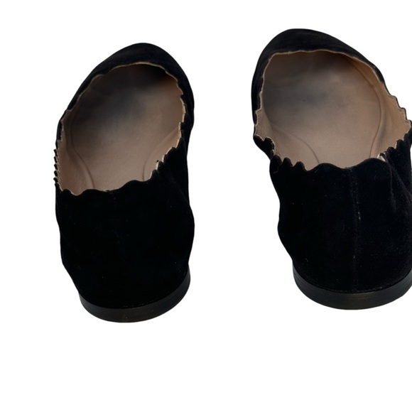 Chloe Lauren scalloped suede ballet flats woman’s SZ. 6 - Picture 7 of 16